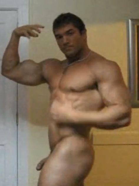 Ryan Smith Aka Aidenmuscle Naked Posing And Flexing On Cam