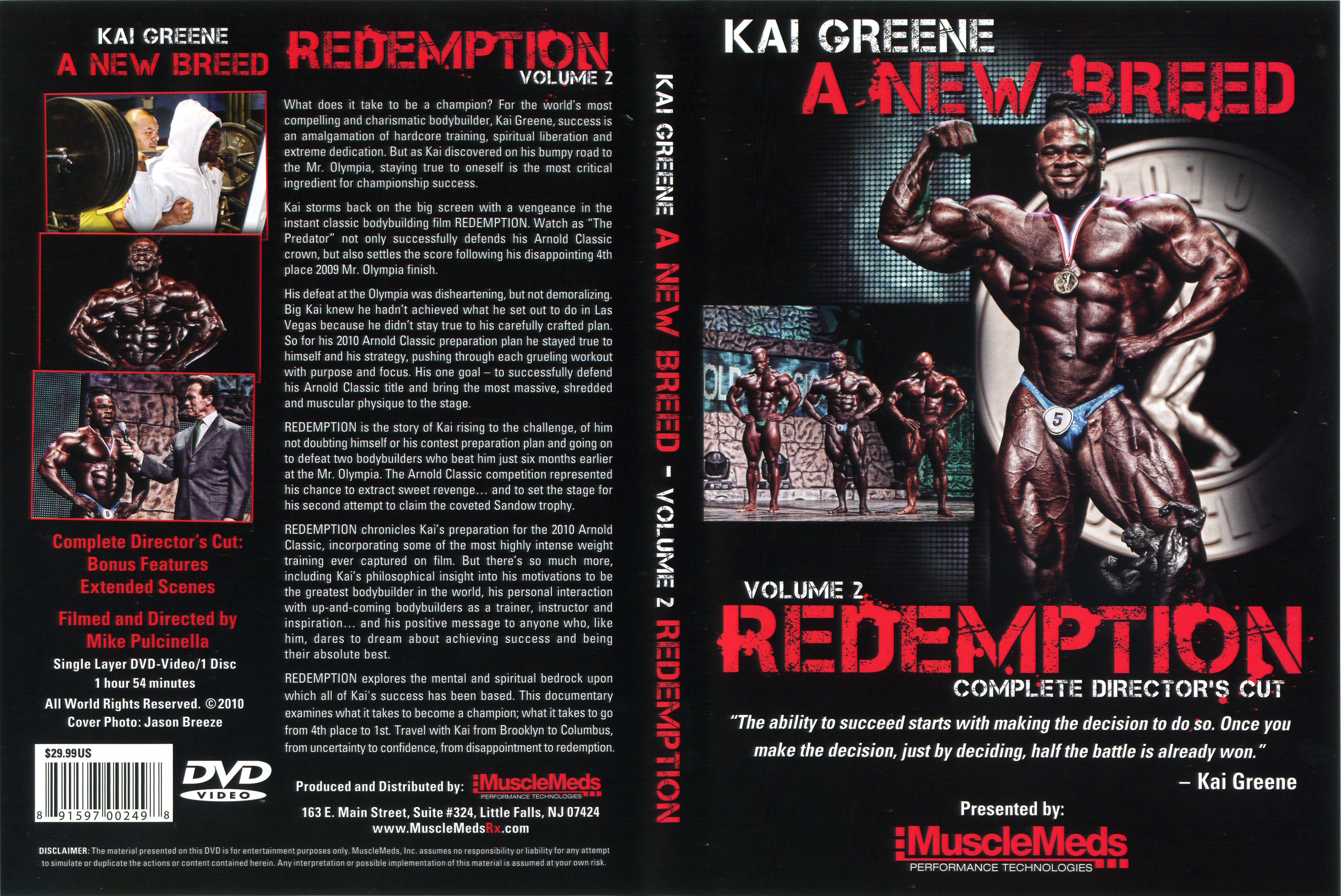 Kai Greene A New Breed, Vol 2 Redemption