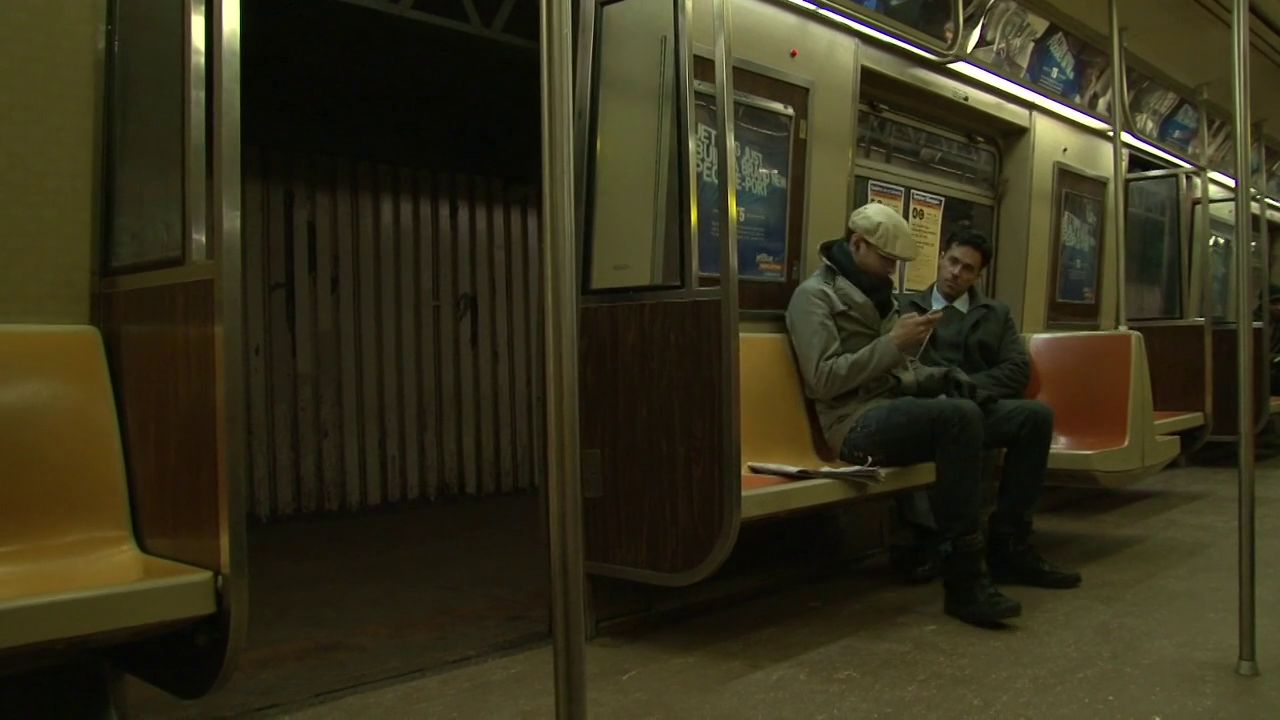 Rafael Alencar and Ben Andrews on the Subway