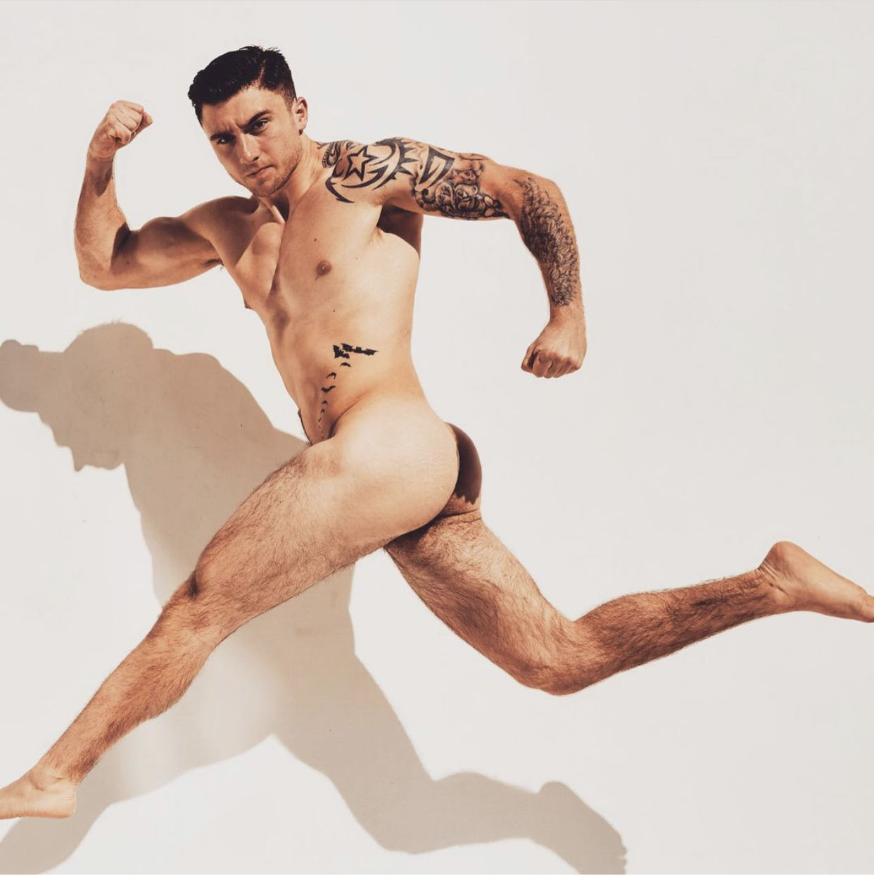 Garrett Nolan posing sensually