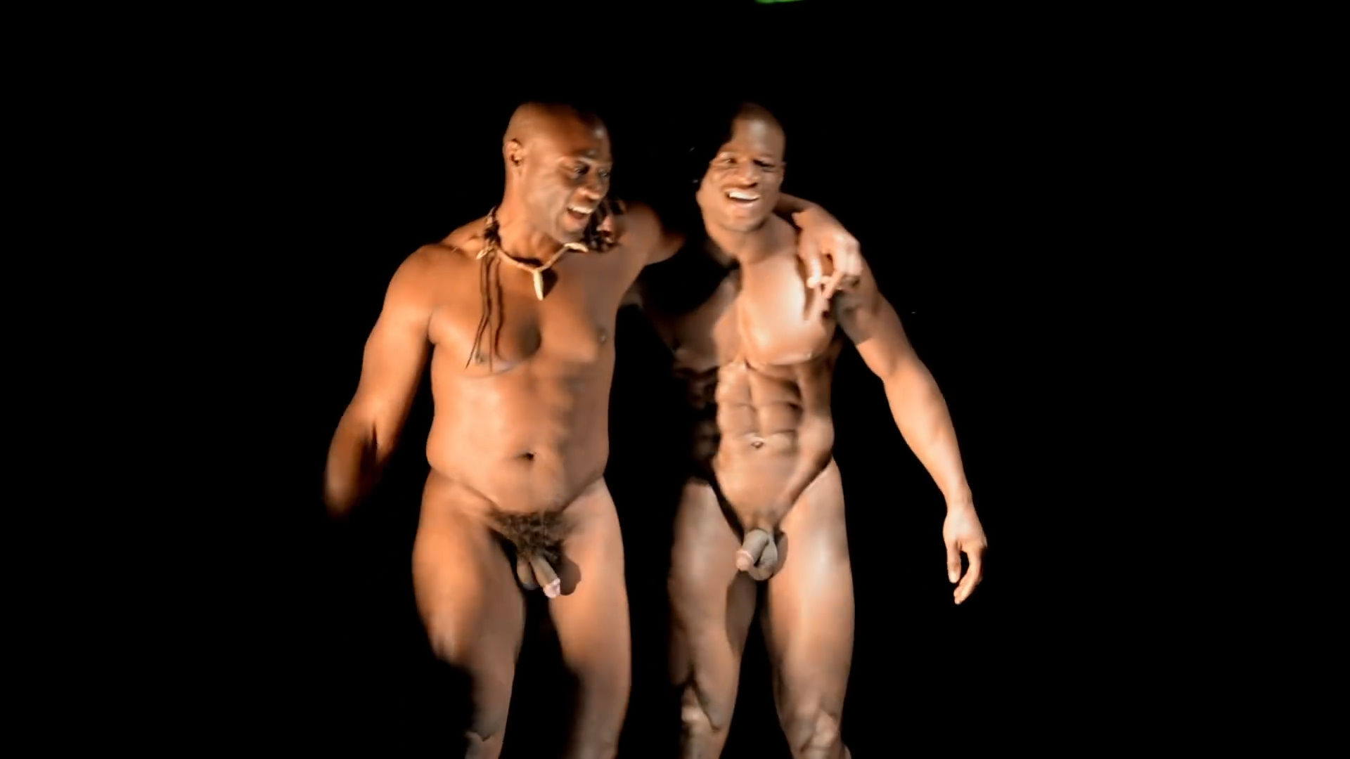 Daniel Shoneye British Nigerian male model nude stage show