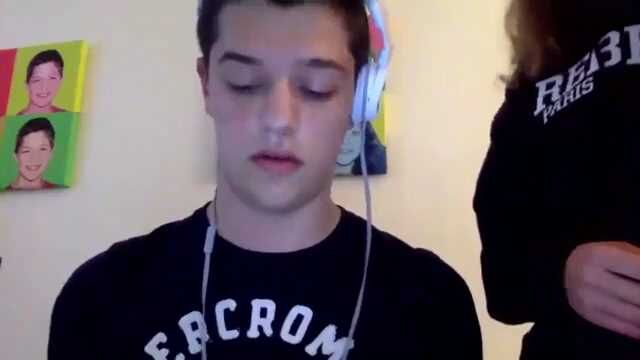 Lad gets caught jacking off by his sister