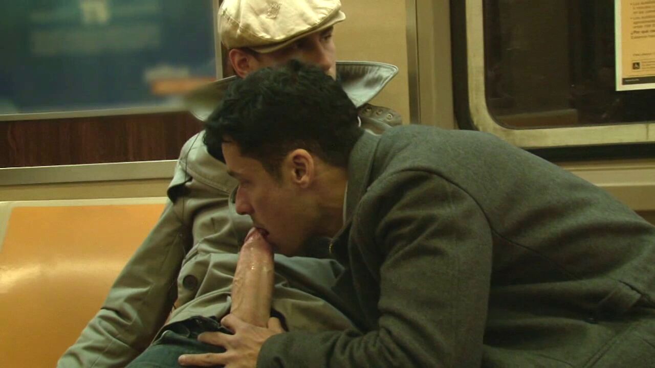 Blowjob at the train